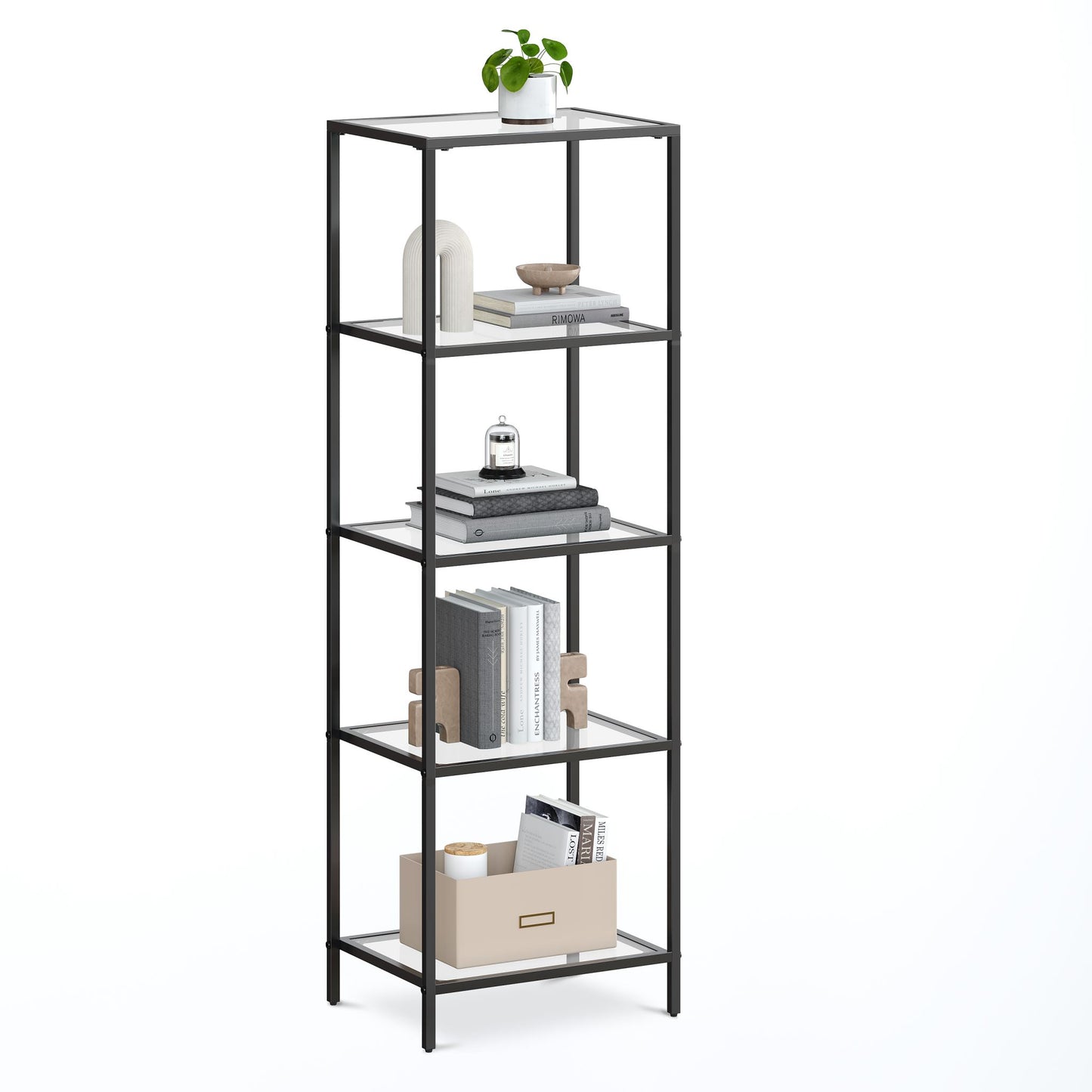 VASAGLE Bookcase, 5-Tier Bookshelf