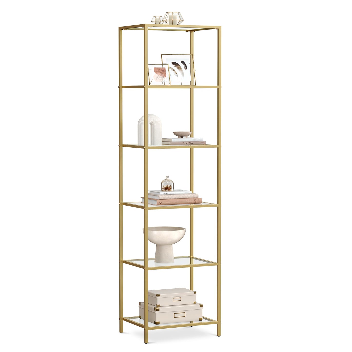 VASAGLE Bookcase, 6-Tier Bookshelf