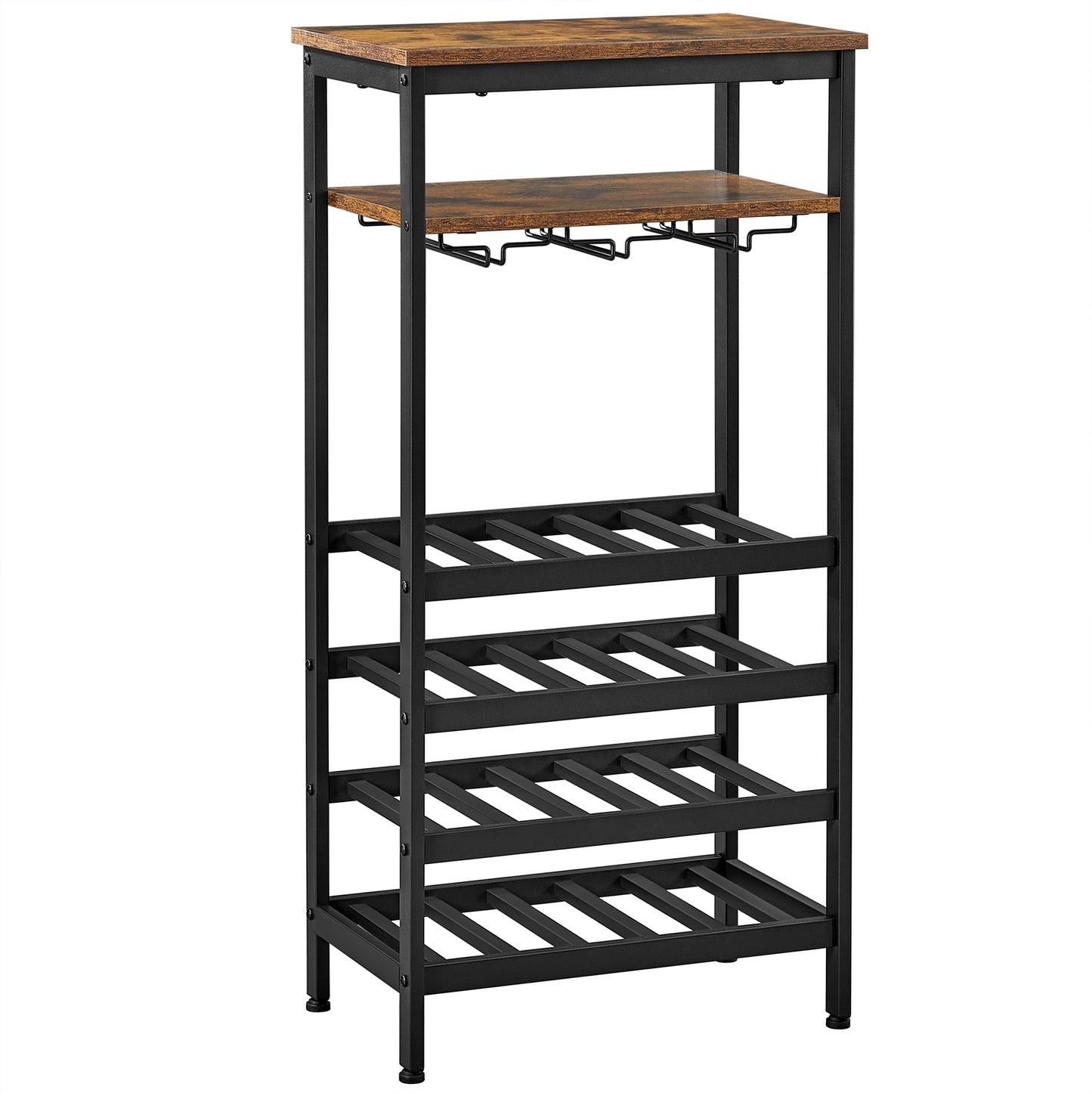 VASAGLE Wine Rack, Holds 20 Bottles, Wine Holder