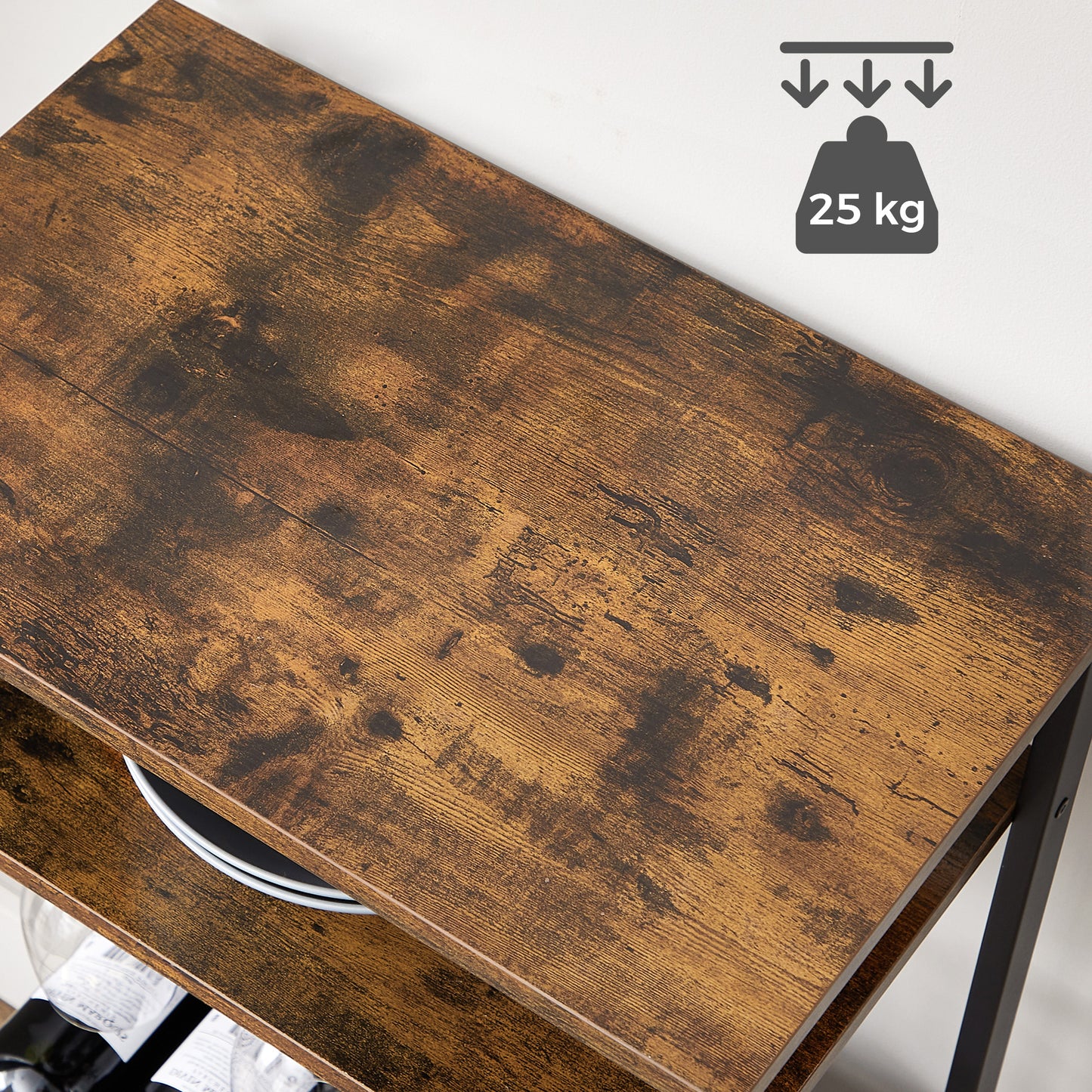 VASAGLE Wine Rack, Holds 20 Bottles, Wine Holder