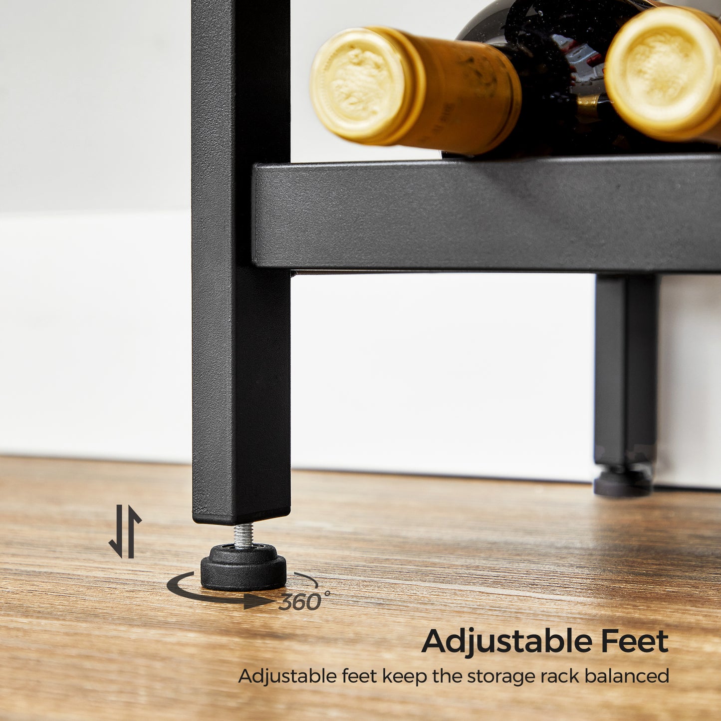 VASAGLE Wine Rack, Holds 20 Bottles, Wine Holder