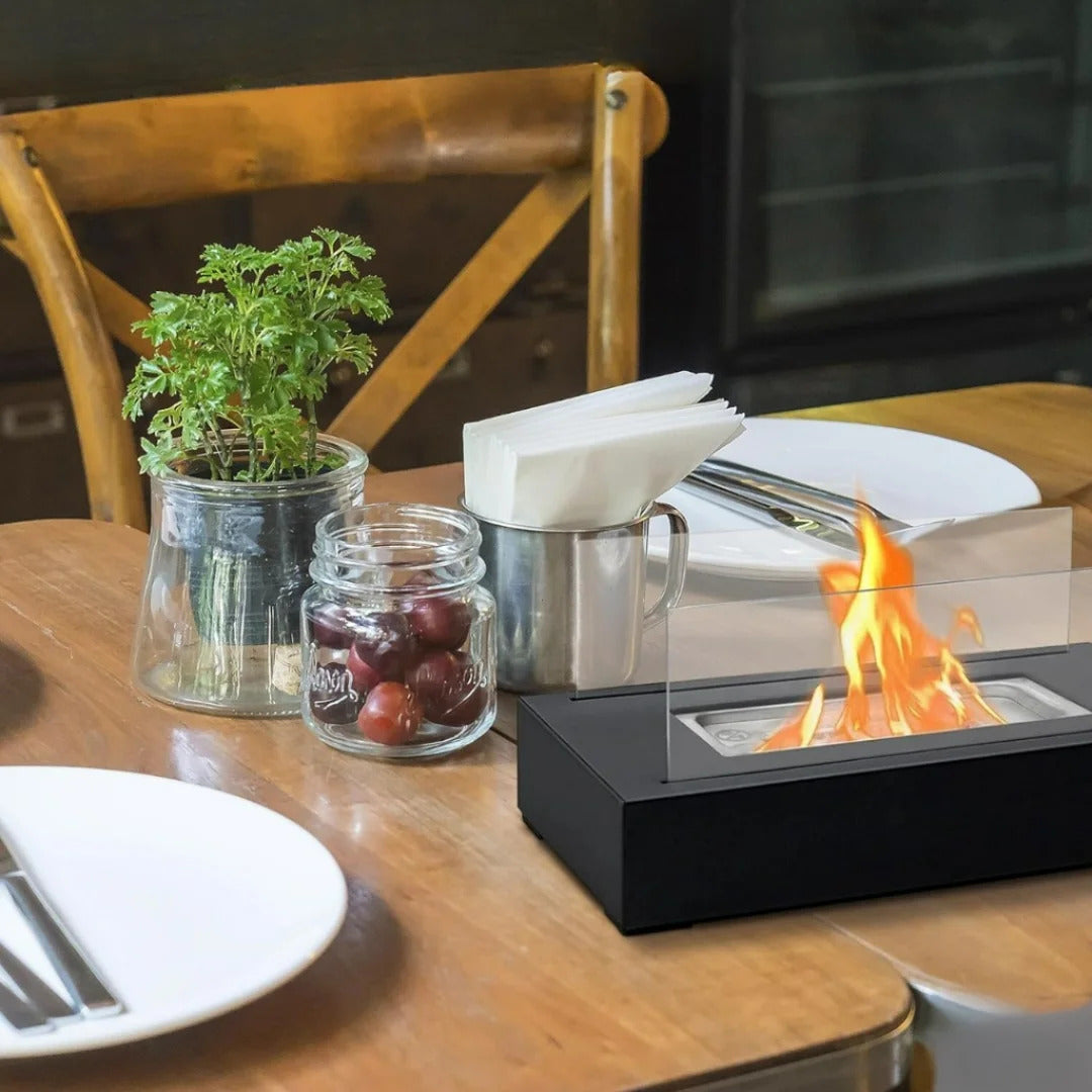 Tabletop Fire Pit,Indoor & Outdoor Table Top Firepit Ethanol Tabletop Fireplace Bowl for Patio Backyard Livingroom