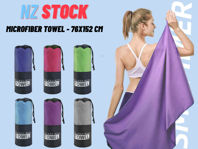 Quick Drying Microfiber Towel Travel Towel Sports Towel Gym Towel Beach Towel Purple