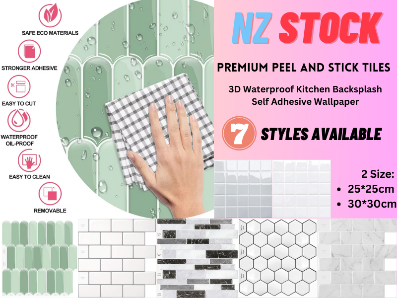 5 Pcs Self-Adhesive 3D Tiles - Marble