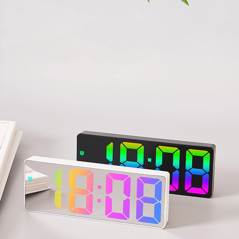 LED Table Alarm Clock Black