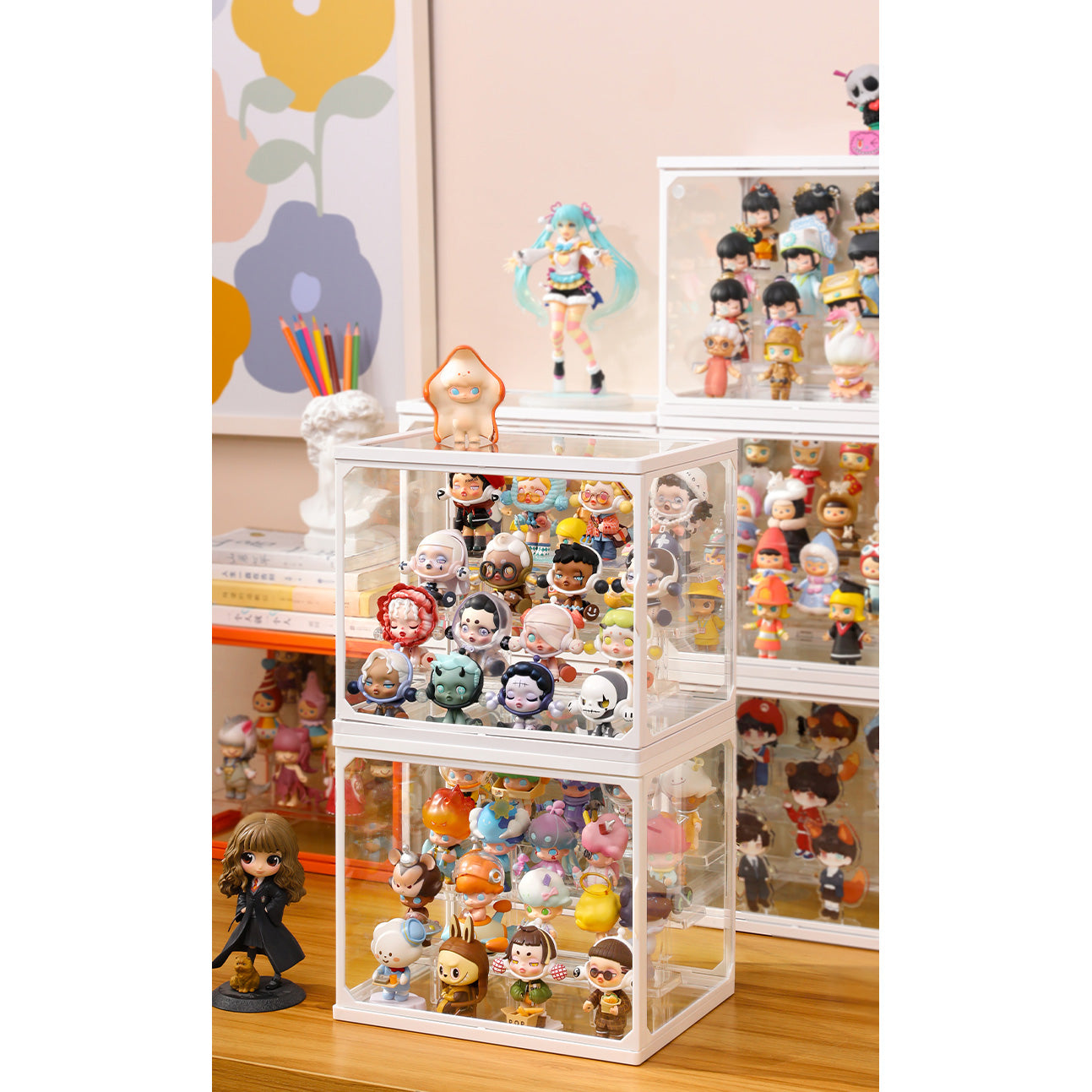 Clear Glass Box Display Case for Collectibles Action Figures