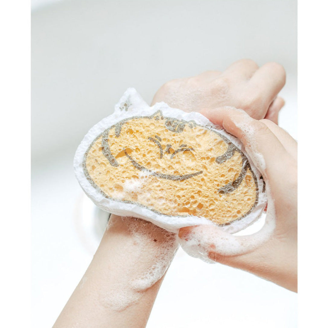 9 Pcs Kitchen Sponges Compressed Cellulose Sponges Non-Scratch Natural