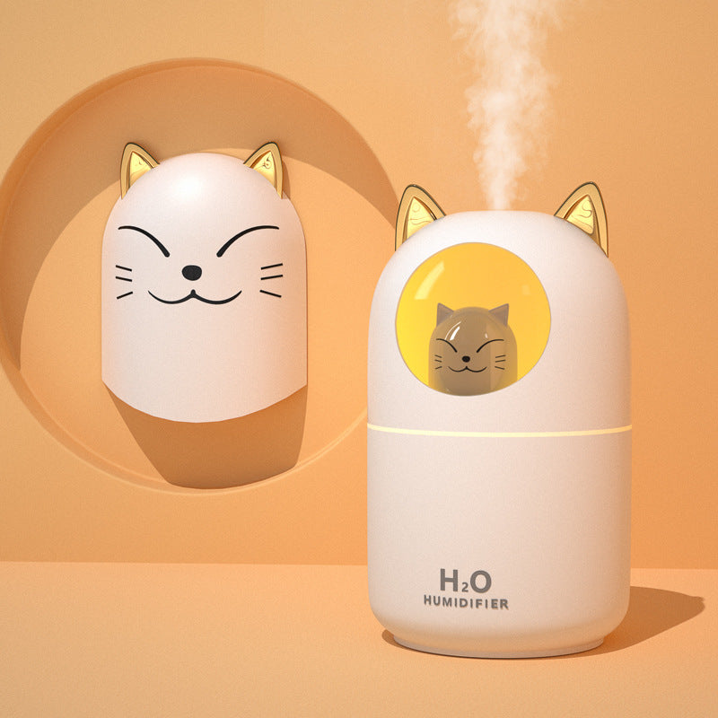 Mini Humidifier - Cat White