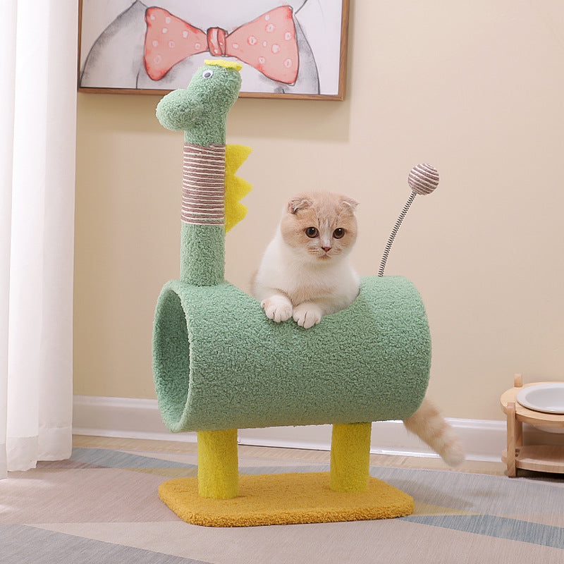 Cat Tree Green Dino