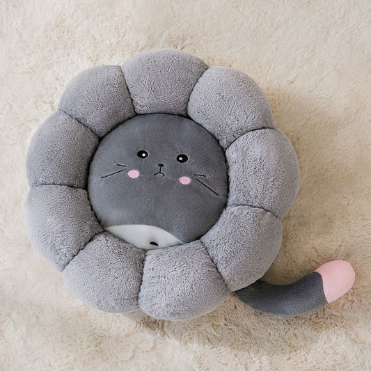 Dog Cat Bed or Seat Mat - Gray Cat