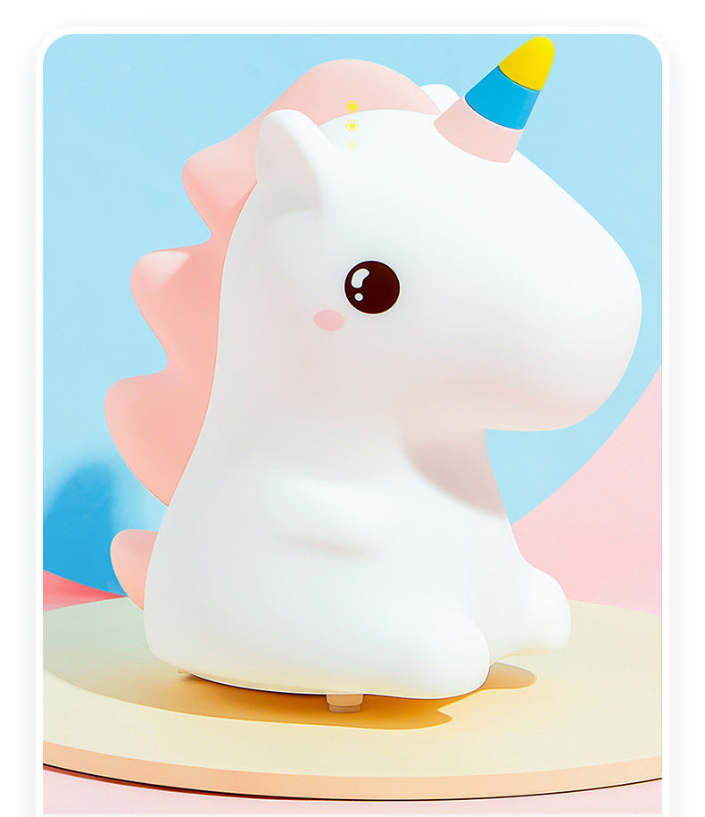 Night Light Tapping Rechargeable Night Light Sleeping Lights Unicorn