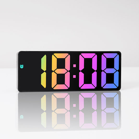 LED Table Alarm Clock Black