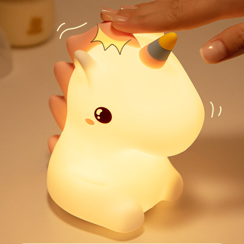 Night Light Tapping Rechargeable Night Light Sleeping Lights Unicorn
