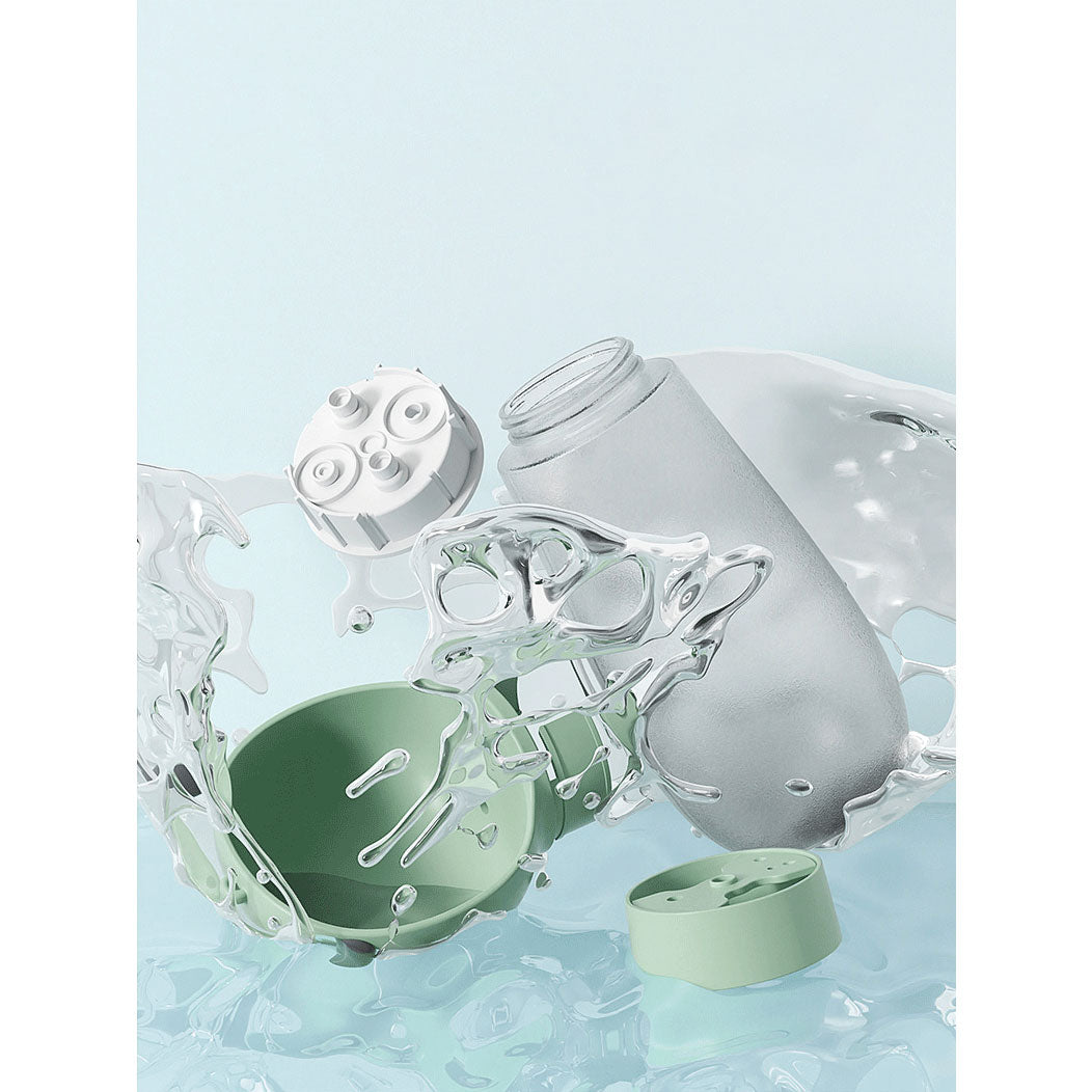 Pet travel water feeder Green 600ml