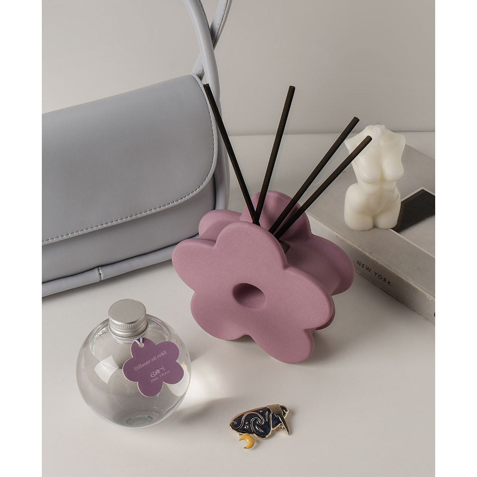 Morandi Flower Shape Aroma Diffuser with 230ml ESSENTIAL OIL
