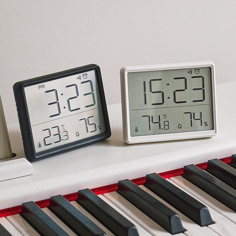 Large Screen Digital Alarm Clock Temperature and Humidity Alarm Clock for Simple Living Room Wall Layout