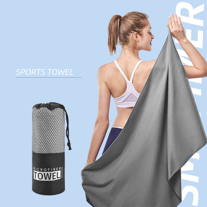 Quick Drying Microfiber Towel Travel Towel Sports Towel Gym Towel Beach Towel Gray