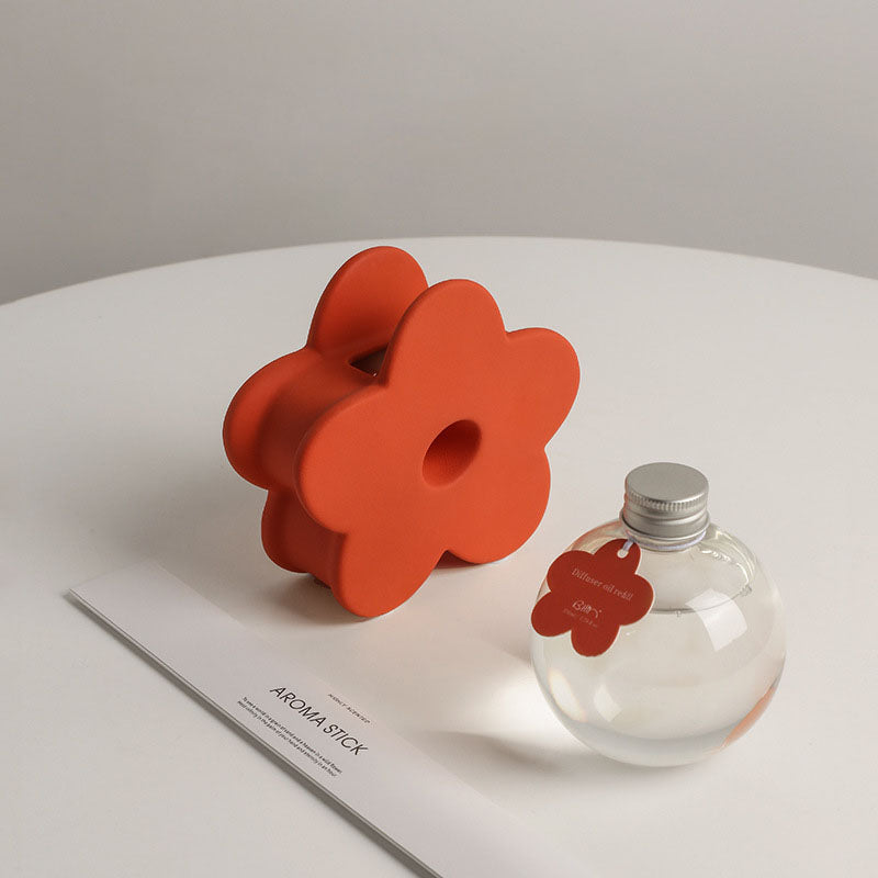 Morandi Flower Shape Aroma Diffuser with 230ml ESSENTIAL OIL