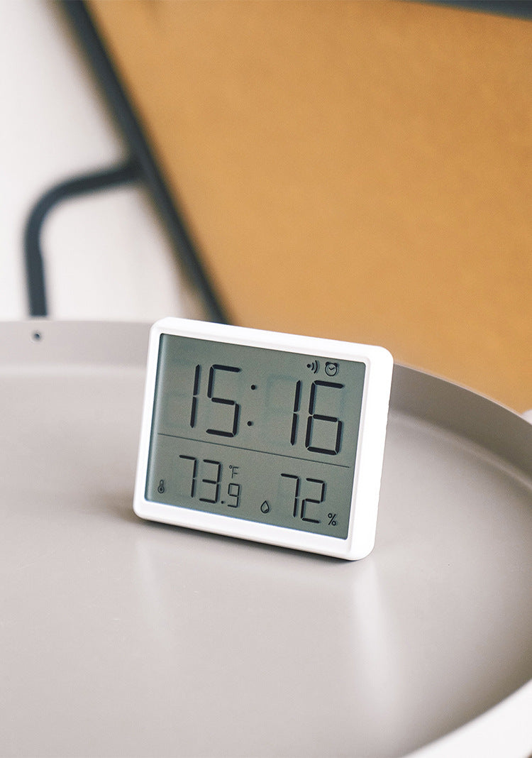 Large Screen Digital Alarm Clock Temperature and Humidity Alarm Clock for Simple Living Room Wall Layout
