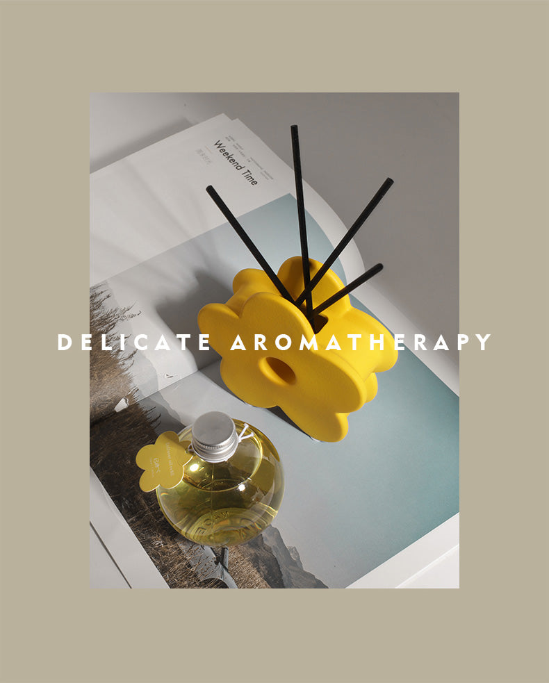 Morandi Flower Shape Aroma Diffuser with 230ml ESSENTIAL OIL