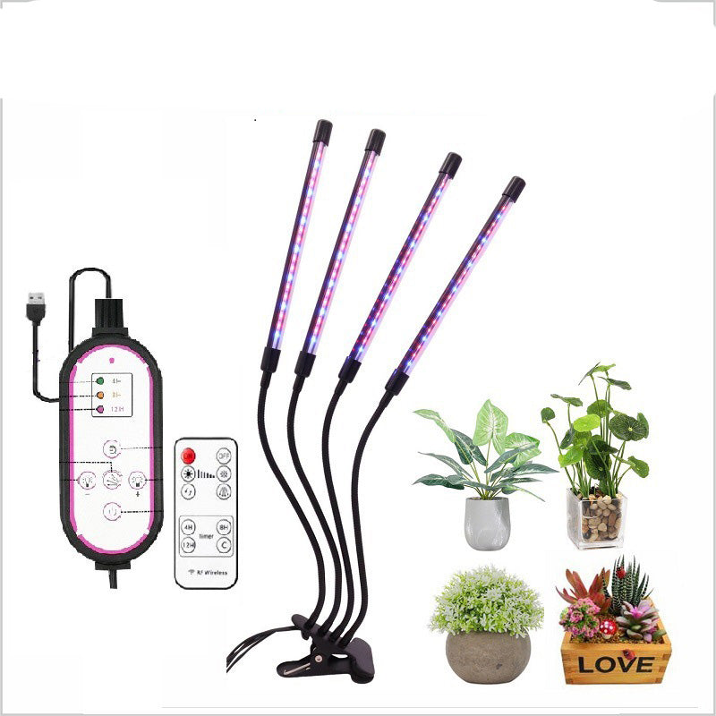 LED Plant Grow Light 4 Tube with RC