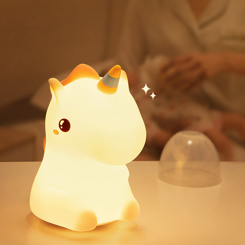 Night Light Tapping Rechargeable Night Light Sleeping Lights Unicorn