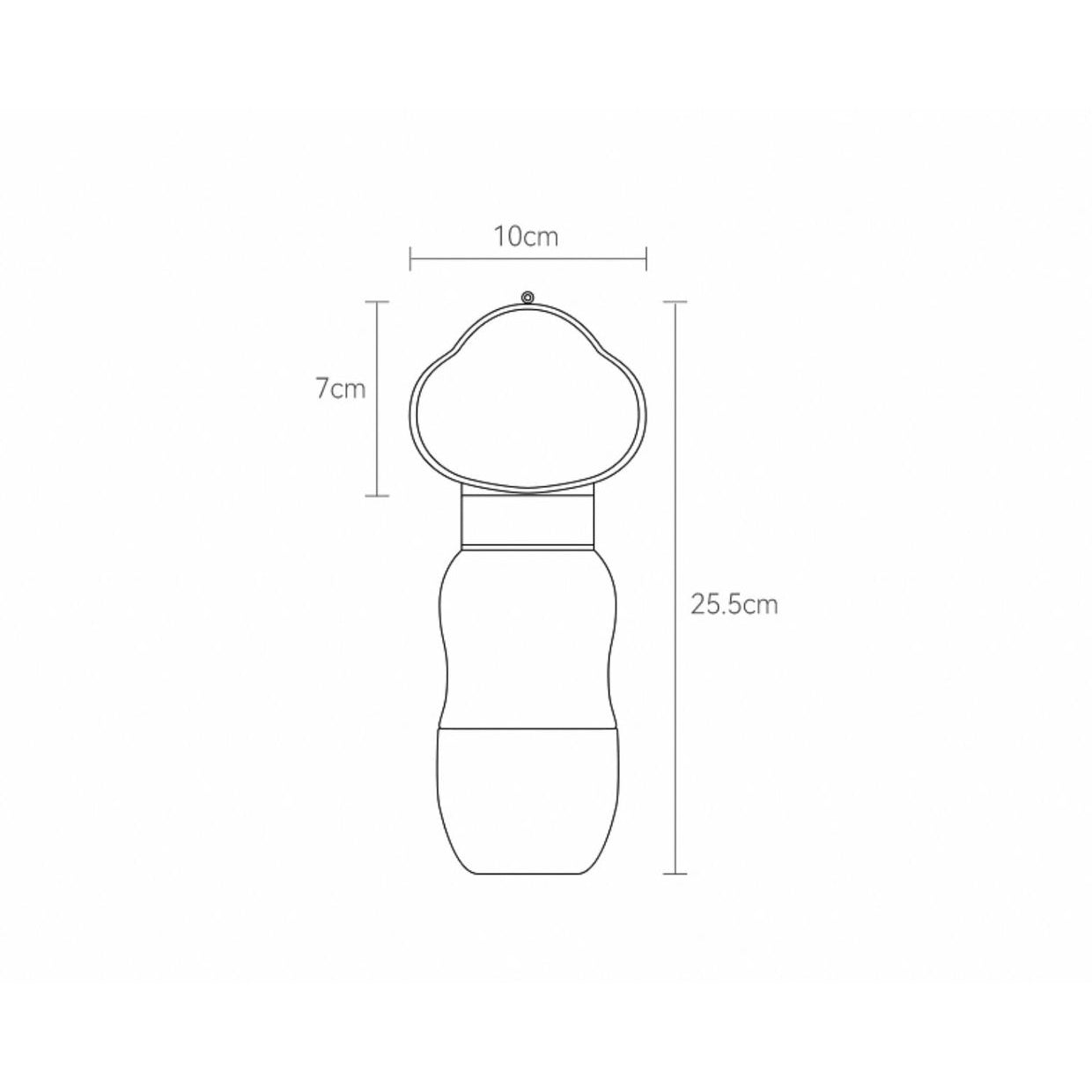 Pet travel water food feeder purple
