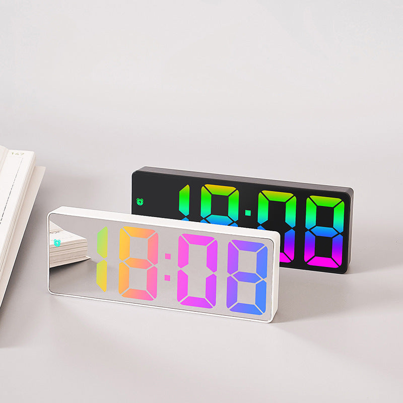 LED Table Alarm Clock Black
