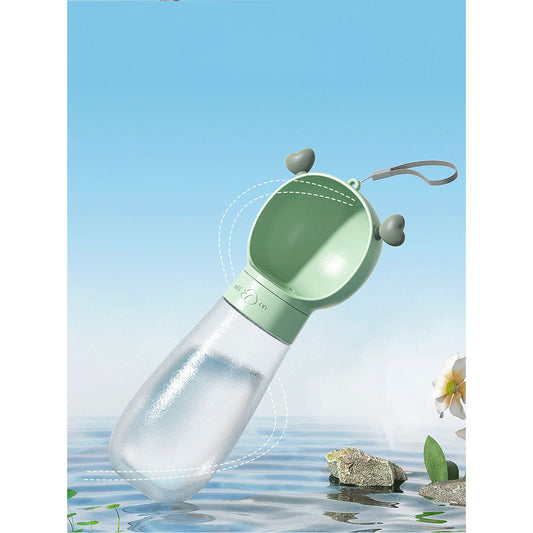 Pet travel water feeder Green 600ml