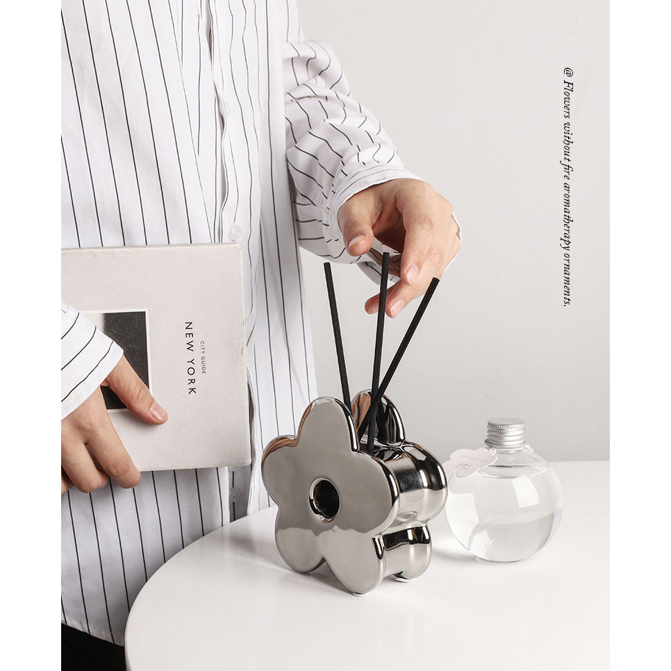 Morandi Flower Shape Aroma Diffuser with 230ml ESSENTIAL OIL