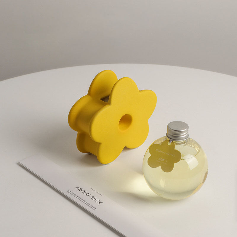 Morandi Flower Shape Aroma Diffuser with 230ml ESSENTIAL OIL