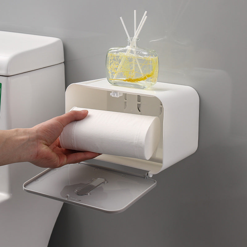 Toilet Paper Holder with Shelf