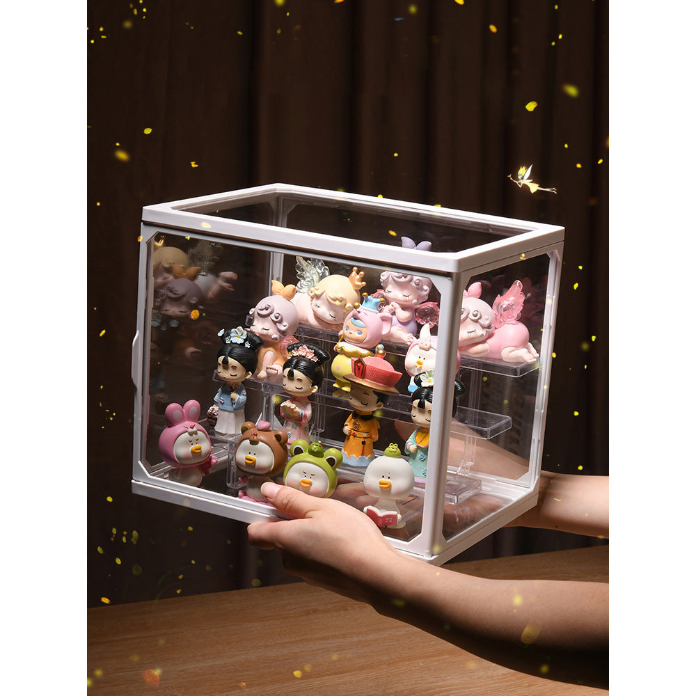 Clear Glass Box Display Case for Collectibles Action Figures