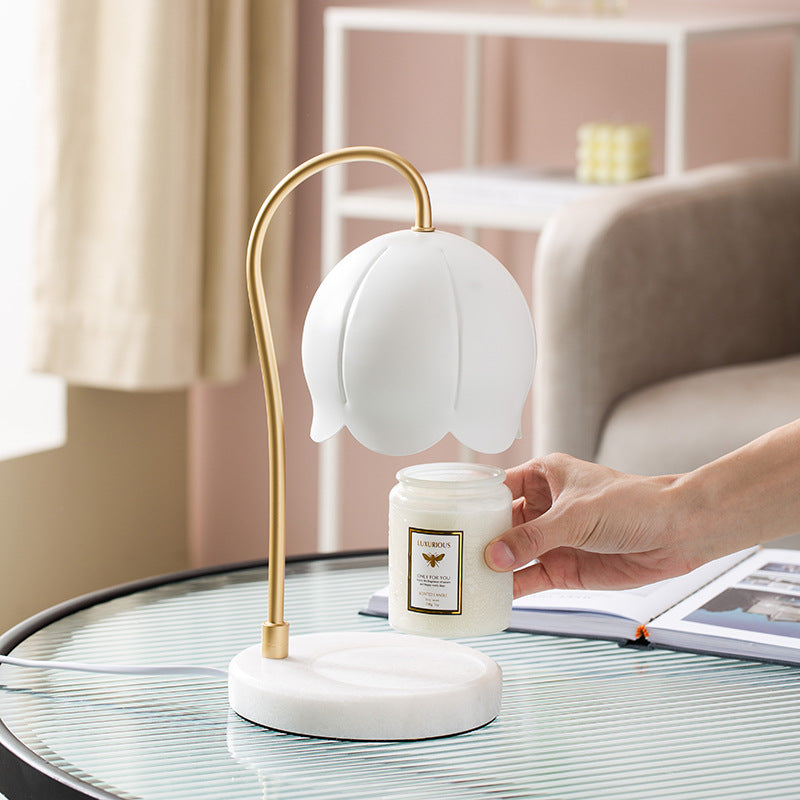 Candle Warmer Lamp Dimmable Electric Candle Wax Melter Lamp White