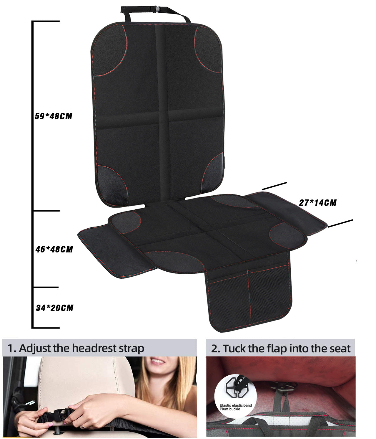 Car Seat Protector for Kids Car Seat Cover Protector