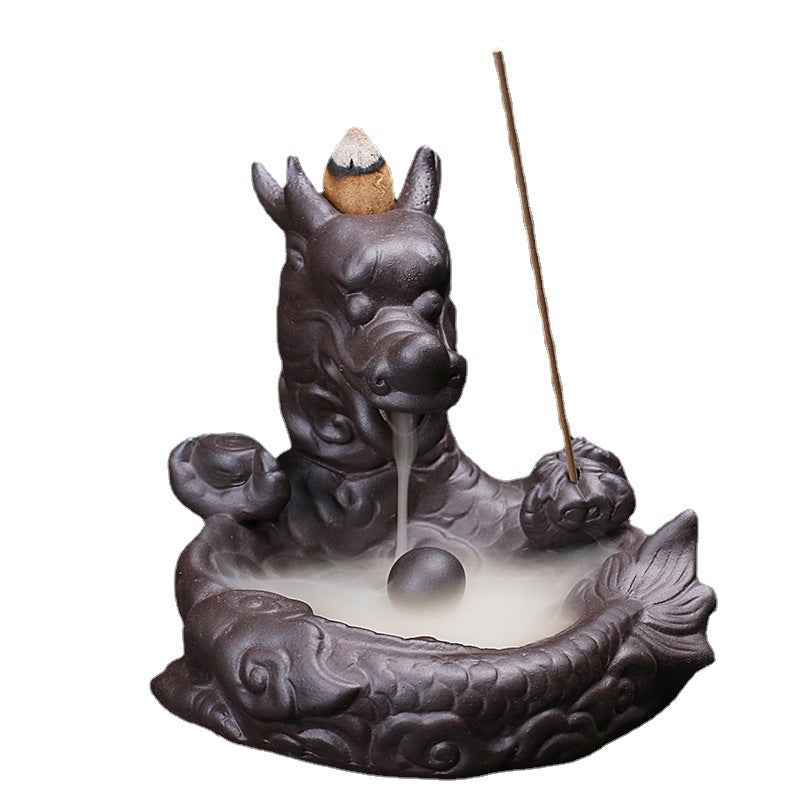 Backflow Incense Burner Loong Orb