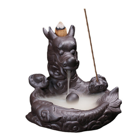 Backflow Incense Burner Loong Orb