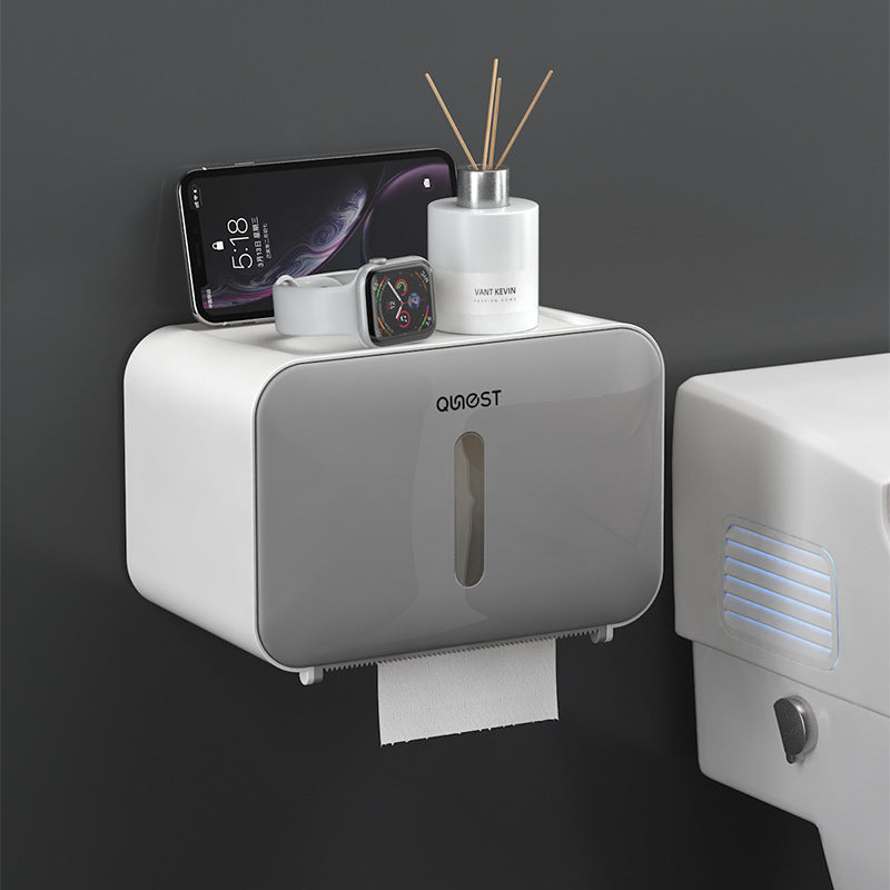 Toilet Paper Holder with Shelf