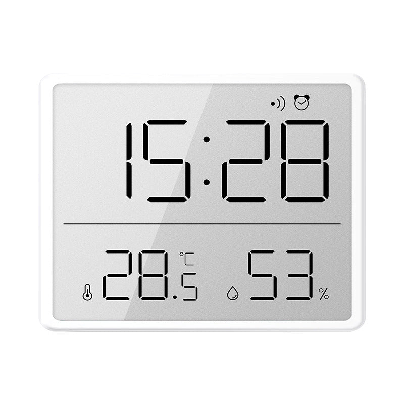 Large Screen Digital Alarm Clock Temperature and Humidity Alarm Clock for Simple Living Room Wall Layout