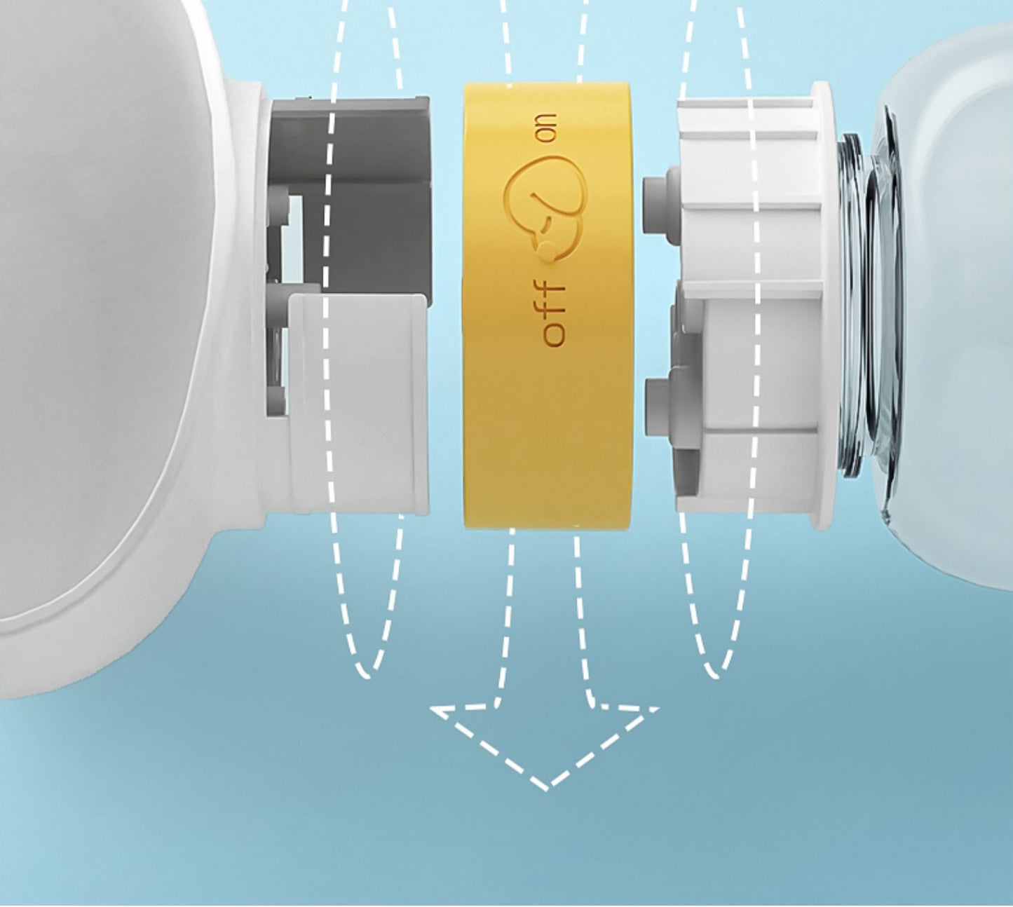 Pet travel water food feeder yellow