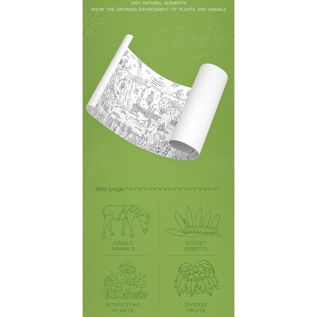 Coloring Paper Roll 10M - Tree