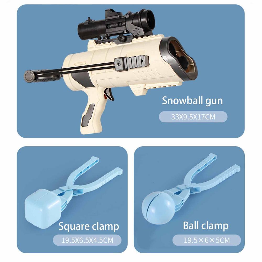 Snow Toys for Kids Outdoor, 3 PCS Snowball Maker Kit, Snowball Blaster Gun Launcher