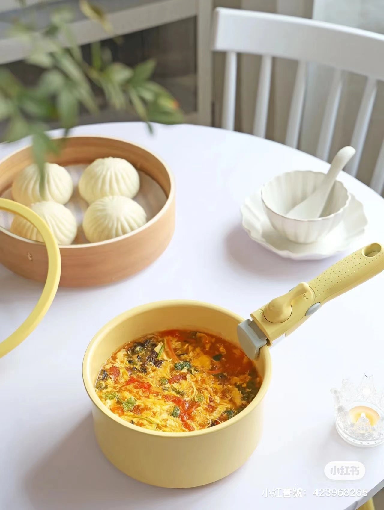 KIMS COOK All Cooker type 18cm Milk Pot + 24cm Fry Pan Set (6pcs) - YELLOW