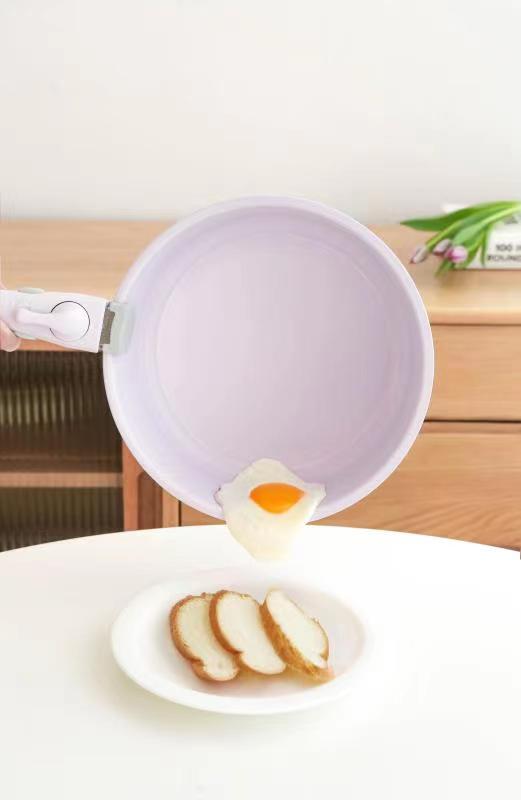 KIMS COOK All Cooker type 18cm Milk Pot + 24cm Fry Pan Set (6pcs) - Purple