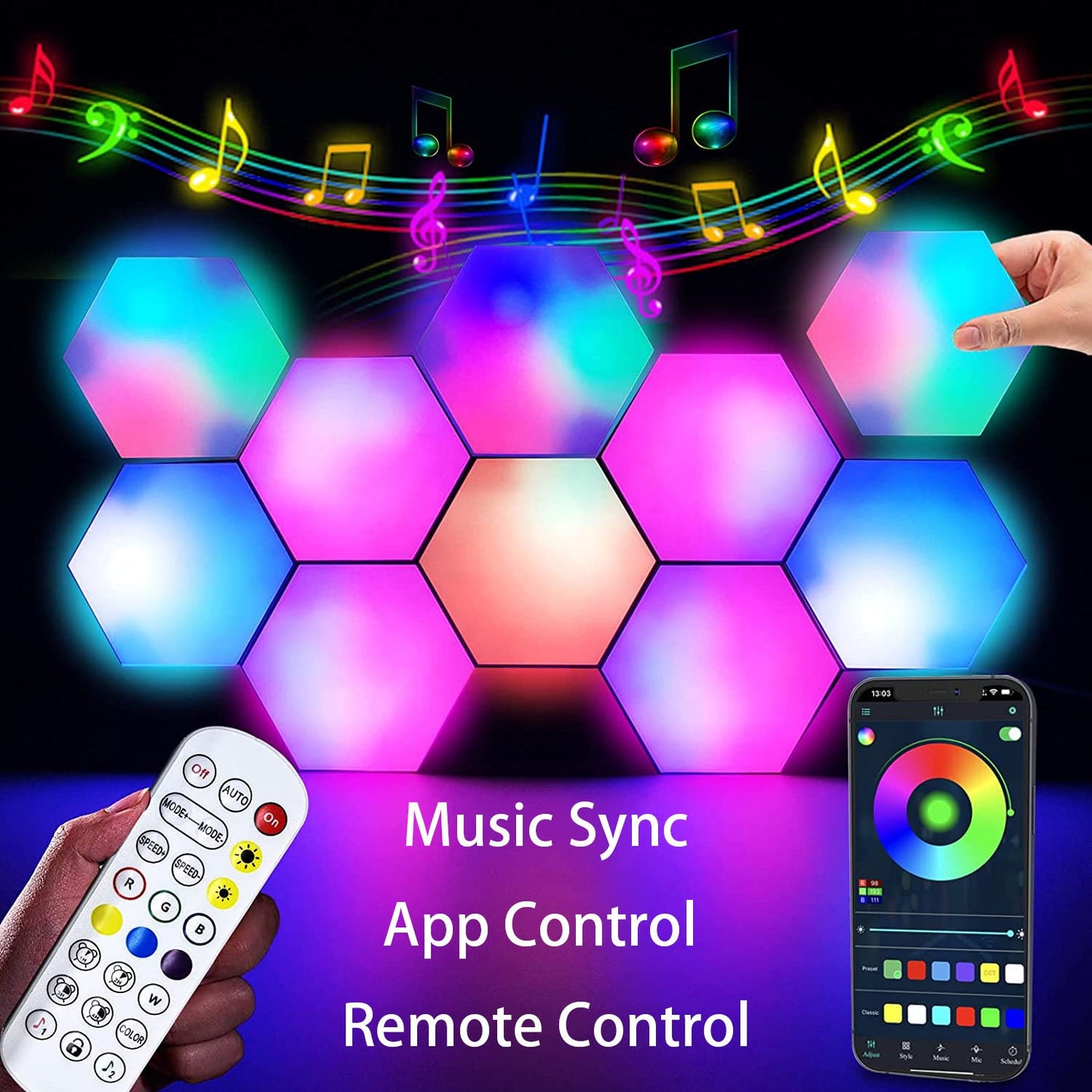 Beehive Wall LED light 6Pcs