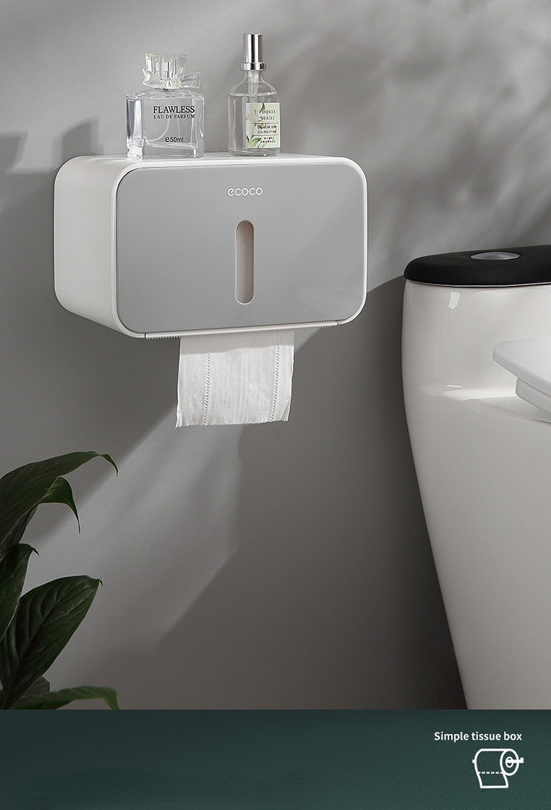 Toilet Paper Holder with Shelf
