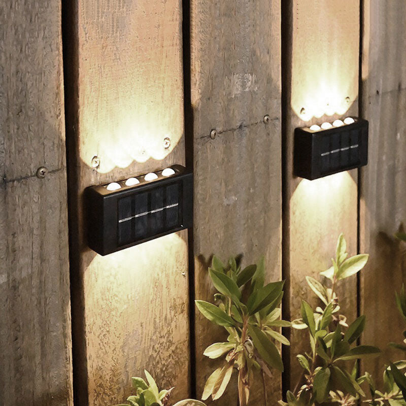 Outdoor LED Light Solar Powered Waterproof Garden Wall Lamp UP And Down Light