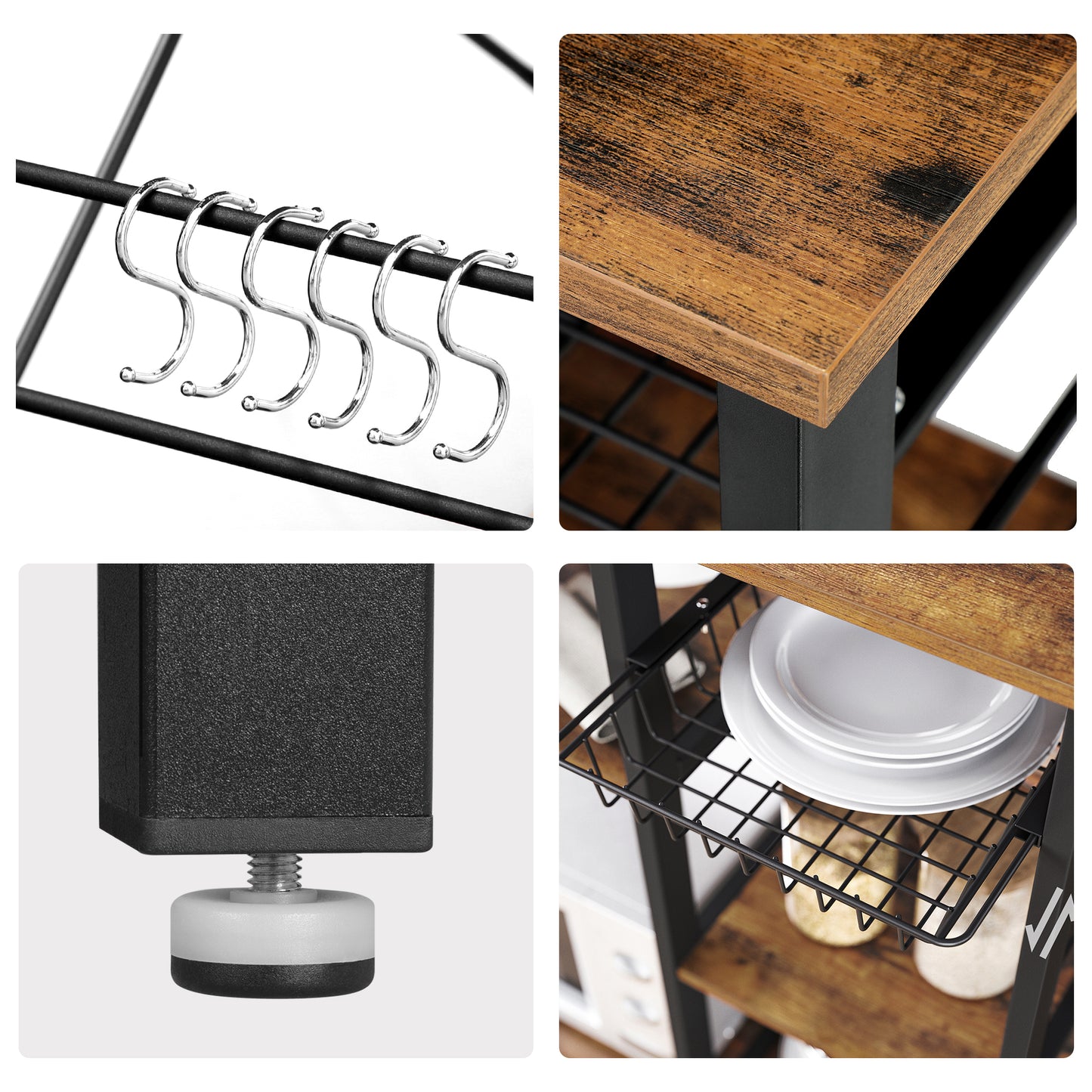 VASAGLE Kitchen Bakers Rack