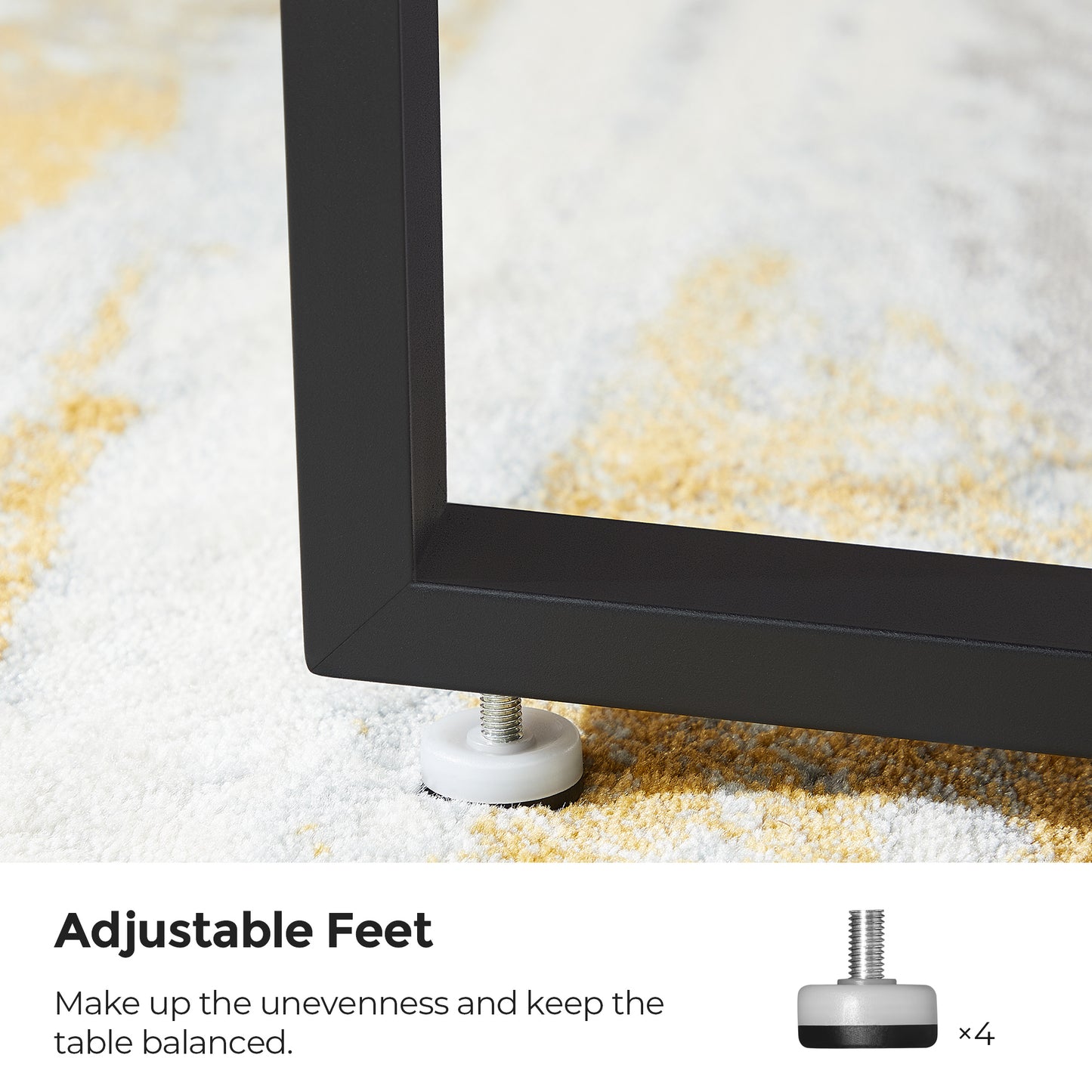 VASAGLE Round Coffee Table