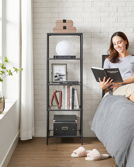 VASAGLE Bookcase, 5-Tier Bookshelf